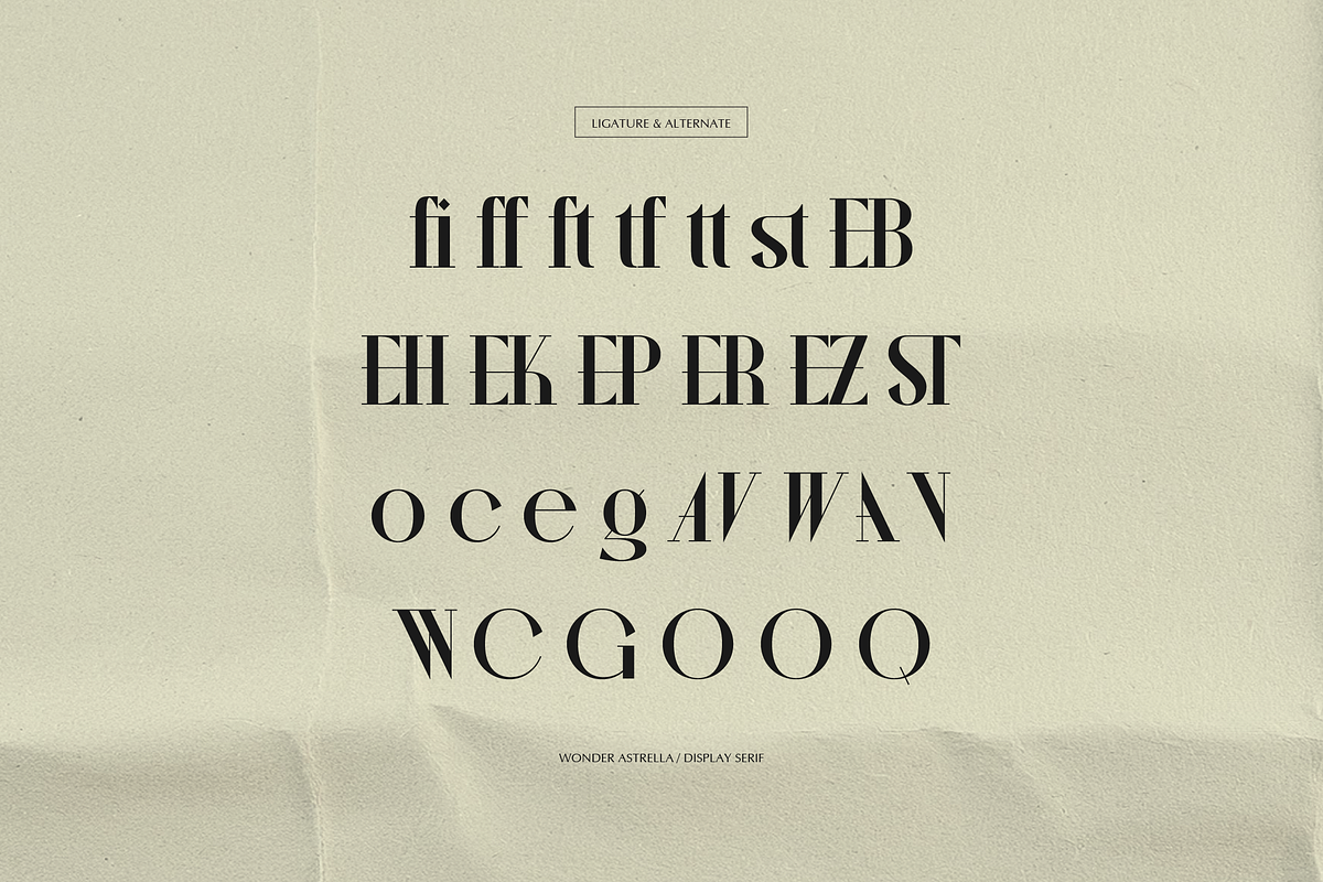 Wonder Astrella Modern Display Serif, a Serif Font by gracetype_studio (Photo 11 of 12)