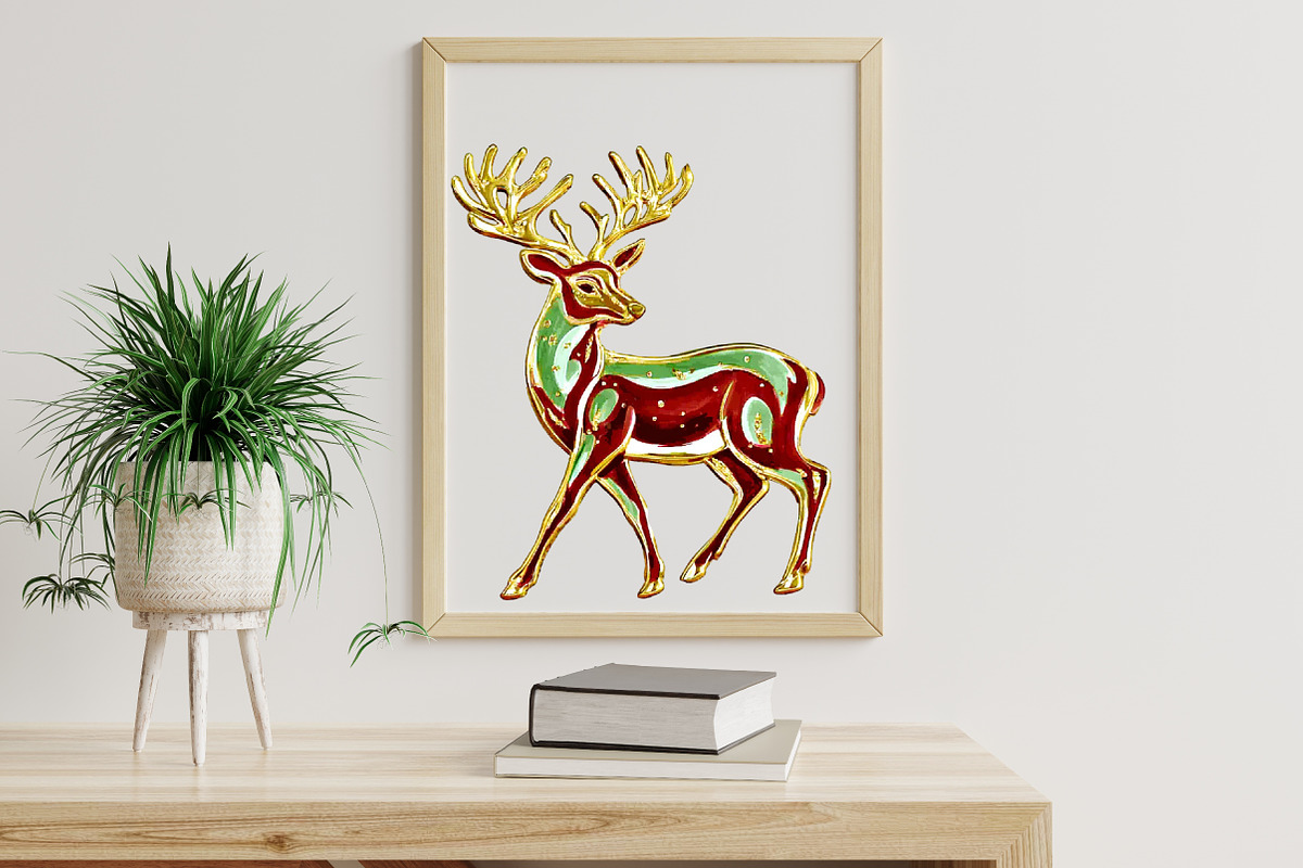 Gold Sparkle Christmas Clipart, an Illustration by Libby Wishes (Photo 5 of 6)