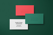 Embossed Business Cards Mockup, a Mockup by Design Squad (Thumbnail 1 of 2)