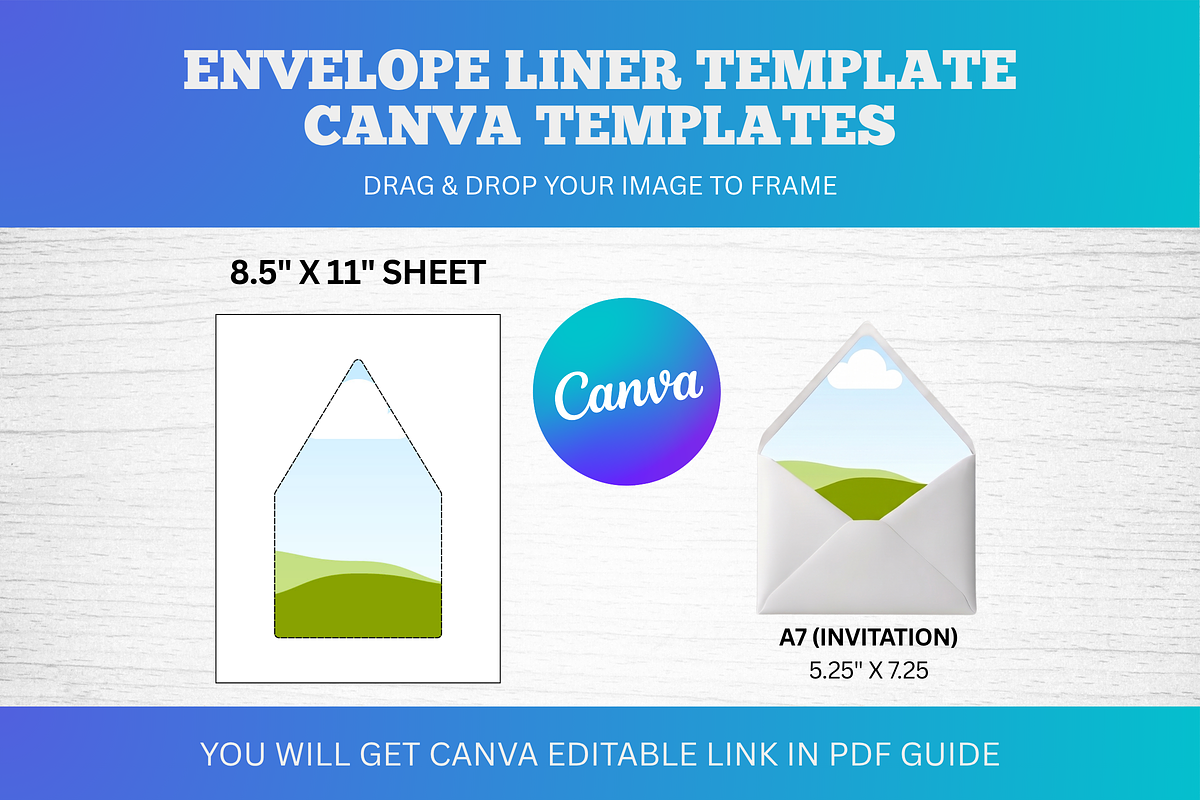 Canva Envelope Liner Template, a Card Template by Snapybiz (Photo 6 of 9)