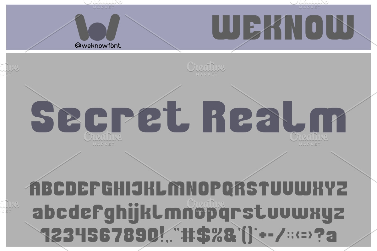 Mushroom font, a Sans Serif Font by weknow (Photo 2 of 5)