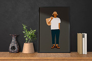 Black man clipart. Abstract people, a Person Illustration by ApetekMarket (Thumbnail 4 of 7)