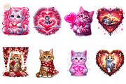 Cute Kitten PNG Clipart with Heart, an Animal Illustration by KennedyStudio (Thumbnail 2 of 5)