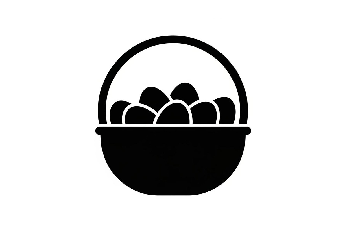 Easter Basket Vector Silhouette Bund, an Illustration by Designs_River (Photo 27 of 51)
