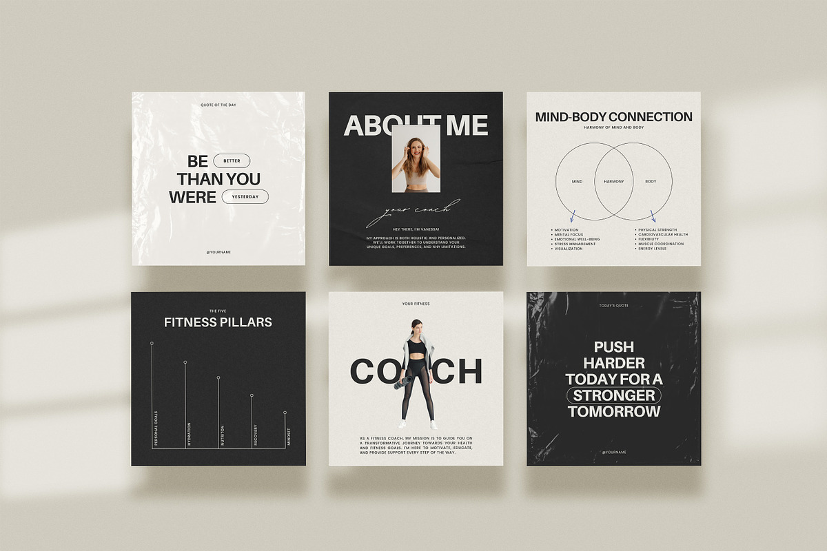 Fitness Coach Template - Canva, a Social Media Template by Willoe Studio (Photo 9 of 13)