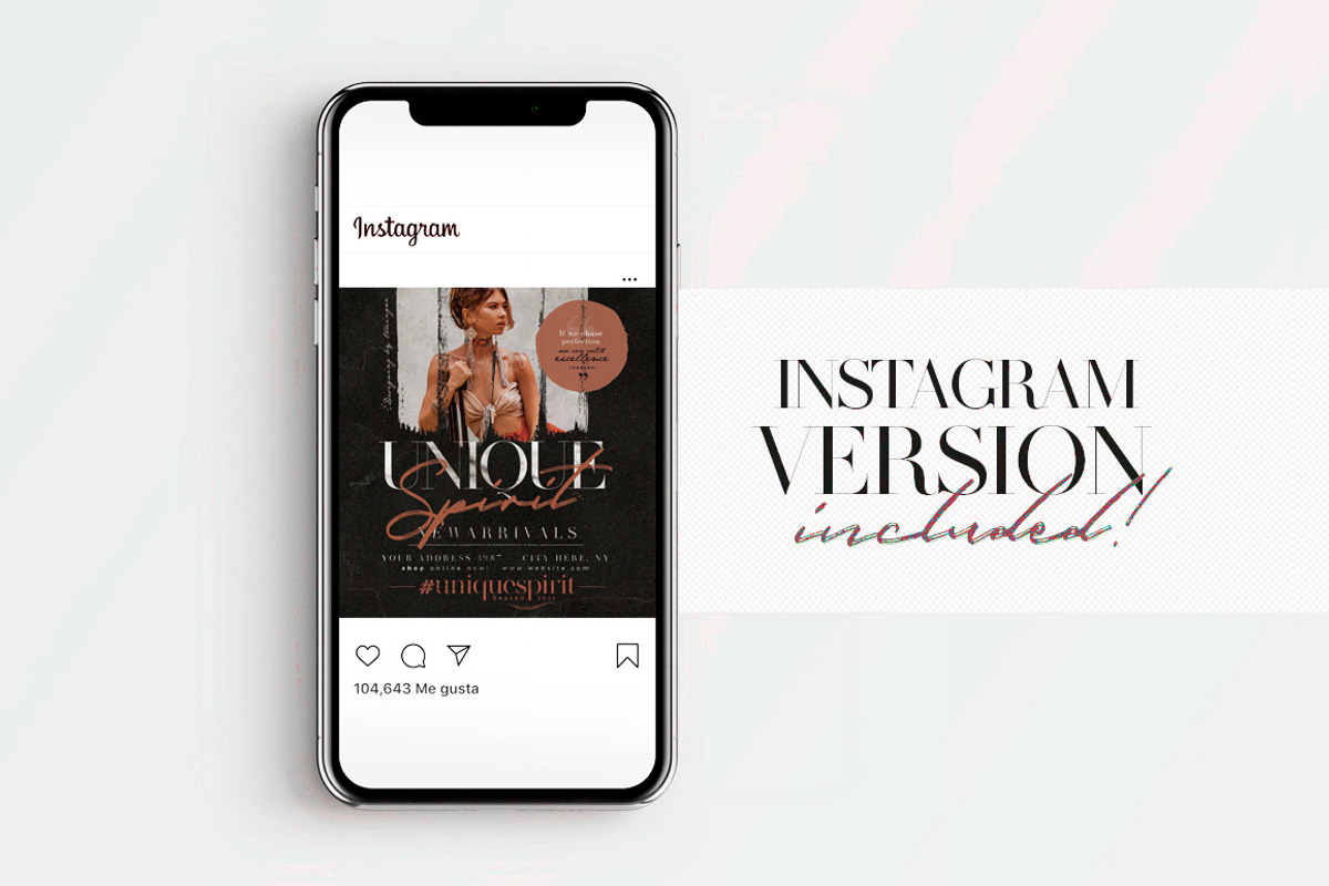 Unique Spirit Flyer + Instagram Post, a Flyer Template by Touringxx Creative Studio (Photo 3 of 3)