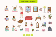 Morning Routine Cozy Home, an Illustration by MEANDSTUDIO (Thumbnail 4 of 4)