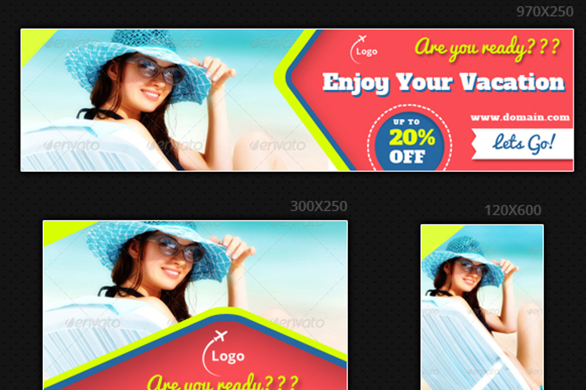 Web Banners and Ads (Travel), a Templates & Theme by Vijeshri (Photo 3 of 4)