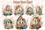 Cute Cottage Clipart, Farmhouse Png, a Graphic by chilipapers (Thumbnail 2 of 3)
