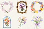 Freesia Mother's Day Clipart, an Illustration by OK Design (Thumbnail 4 of 5)