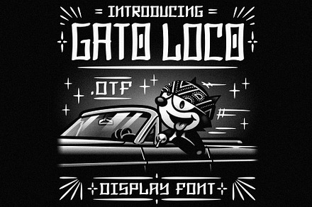 Gato Loco Font, a Font by MightySHORT