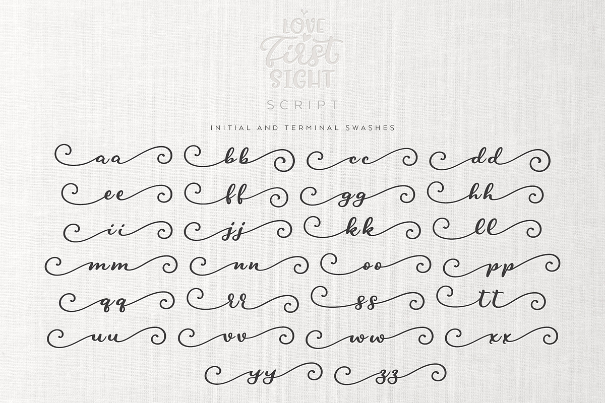 Love At First Sight Font Duo &Extras, a Sans Serif Font by Ayca Atalay (Photo 14 of 16)