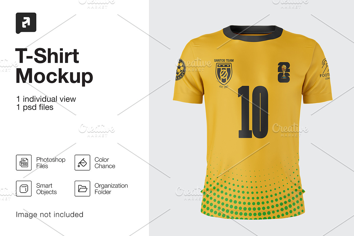 T-shirt mockup, an Advertising Mockup by _Adroit_ (Photo 2 of 2)