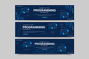 Computer programming banner design, a Technology Illustration by ...
