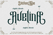 Avelina + Extras (introsale), a Blackletter Font by HTLNS.co (Thumbnail 5 of 6)