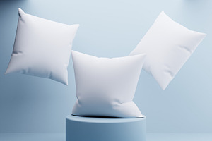 10 Bundle 3D Render Unique Pillow