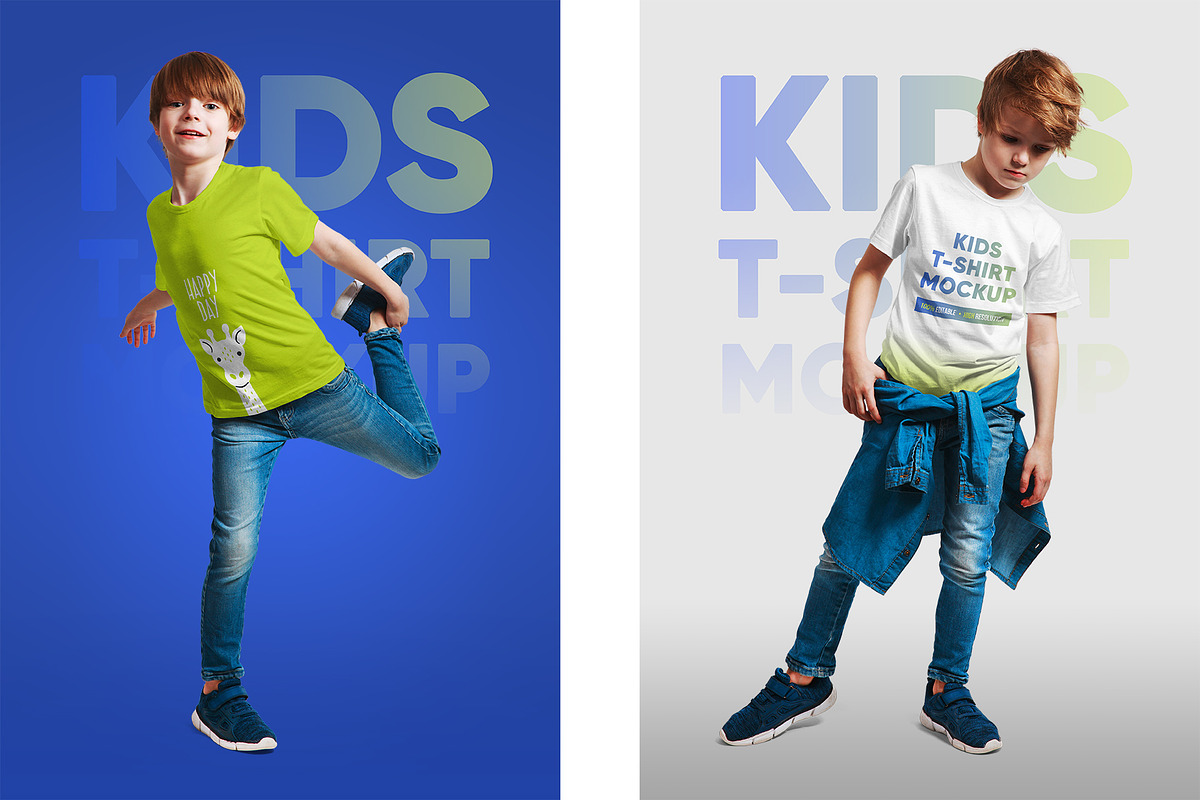 Mixed Kids T Shirt Mockups Vol2, a Shirt Mockup by Hi, Mock-Up! (Photo 5 of 15)