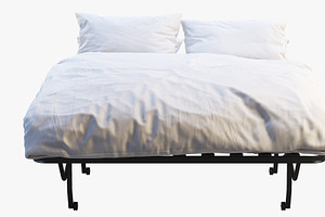 Sofa-bed In Unfolded Form 3d Model