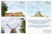 Cloud Effects Brushes for Procreate, a Brush Add-On by Julia Dreams (Thumbnail 3 of 3)