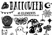 Halloween Clipart, an Illustration by heyXeni (Thumbnail 2 of 2)