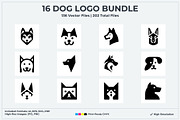 Dog Head Logo Pack, a Branding & Logo Template by Vectorium Studio (Thumbnail 1 of 5)