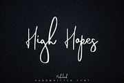 High Hopes, a Script Font by Katie Holland (Thumbnail 1 of 7)