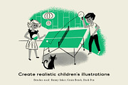 The Mid-Century Procreate Brush Pack, a Brush Add-On by RetroSupply Co. (Thumbnail 2 of 12)