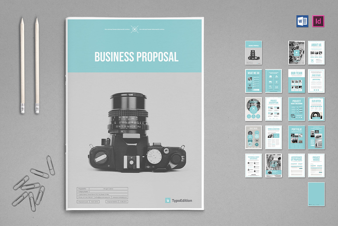 Proposal Bundle | 12 Items Vol. 2, a Brochure Template by TypoEdition (Photo 6 of 25)