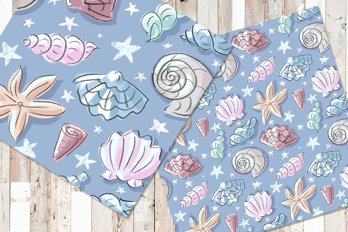 Vector seamless patterns, a Pattern Graphic by Melniklenart (Photo 6 of 10)