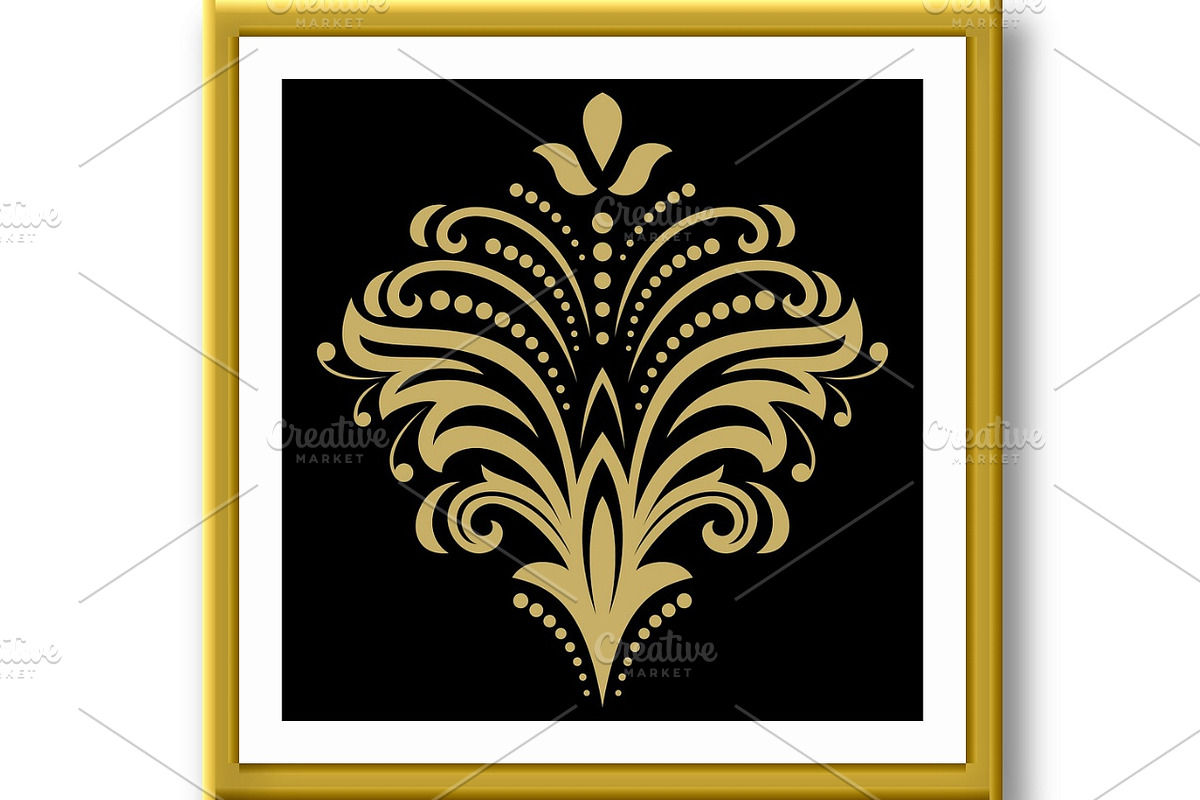 Floral Vector Abstract Pattern, a Decorative Illustration by FineArtStudio (Photo 3 of 3)