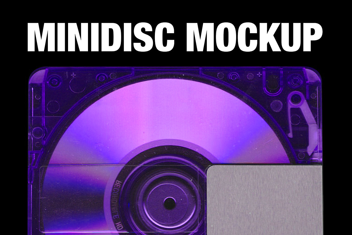 Vintage MiniDisc Mockup, a Product Mockup by TuomoDesign (Photo 1 of 3)
