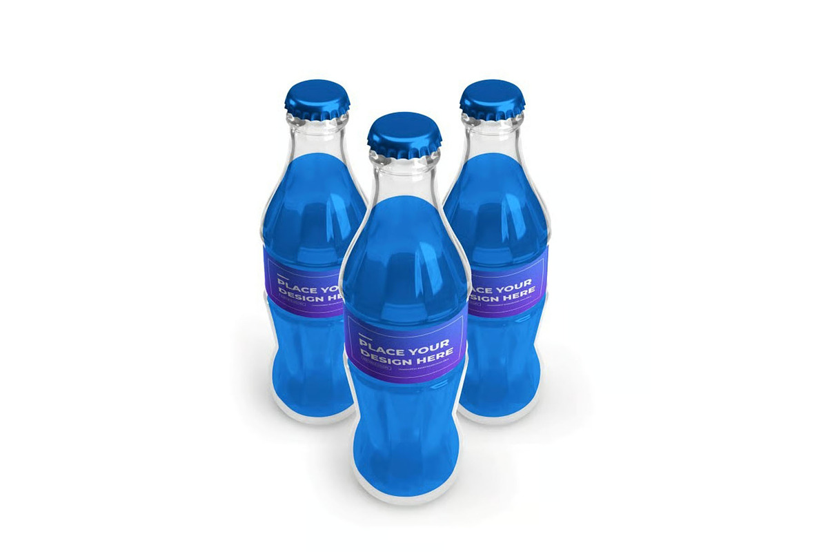 Soft Drink Bottle Mockup Template, a Packaging Mockup by DesignRushMarket (Photo 8 of 11)