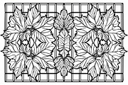 Decorative Botanical Leaf Panel, an Illustration by Designs_River (Thumbnail 7 of 10)