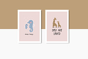 Mom and Baby. Mother's Day card, an Illustration by Barkova Nadya (Thumbnail 7 of 7)