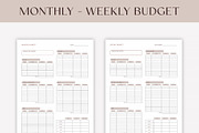 Budget Planner Printable, a Print Template by SofiaDesign16 (Thumbnail 4 of 10)