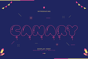 Canary Fun Display Font