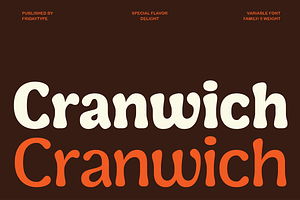 Cranwich — Playful Groovy Serif