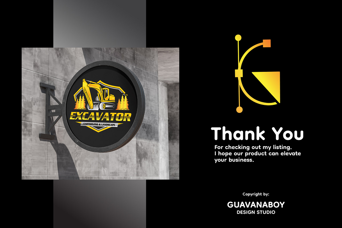 Excavator Heavy Vehicle Logo, a Branding & Logo Template by Guavanaboy (Photo 4 of 4)