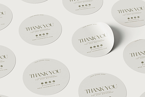 Minimalist Thank You Sticker