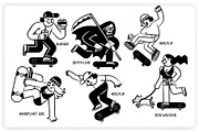 36 Skateboarding Elements x2 Styles, a Graphic by monkik (Thumbnail 8 of 25)
