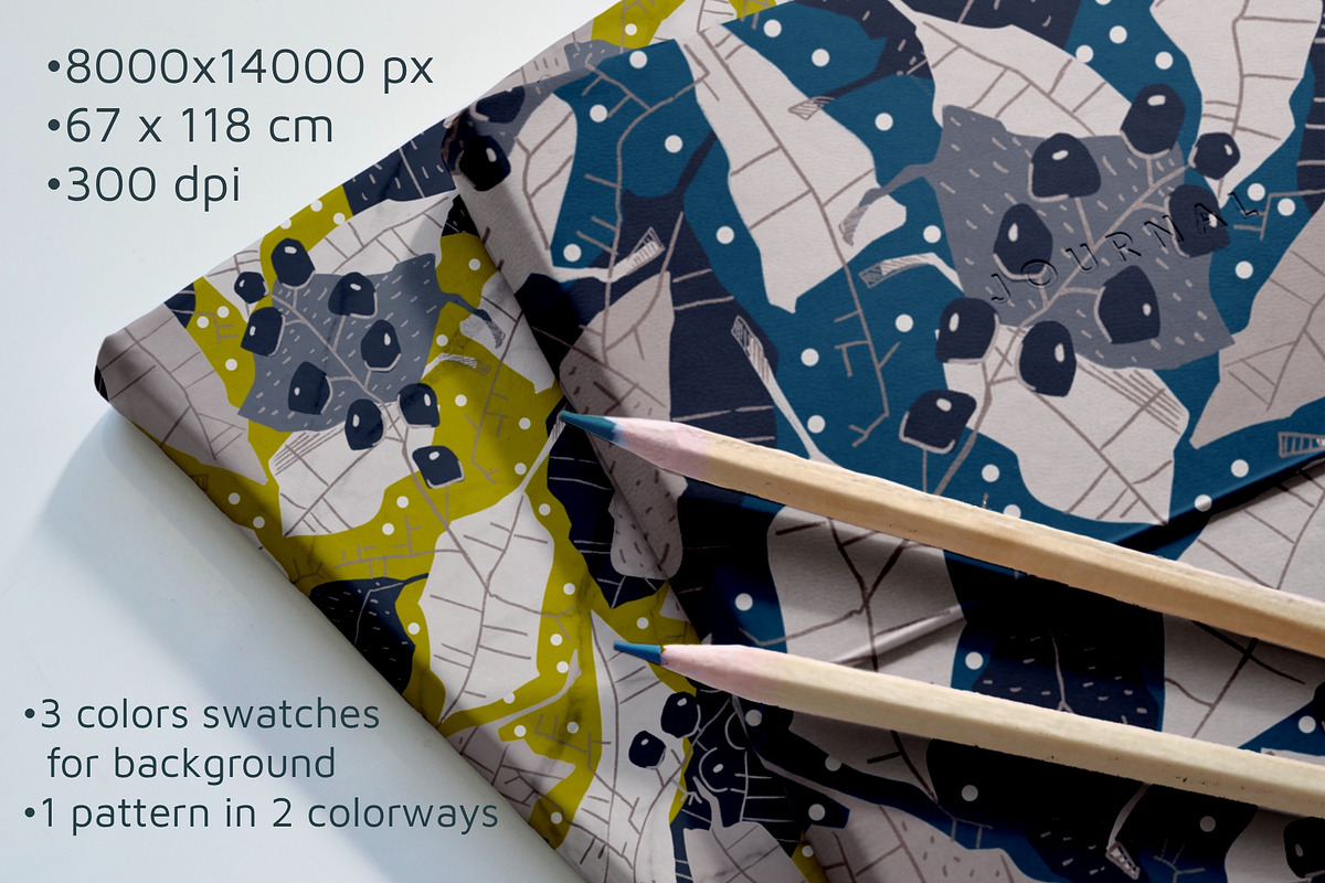 Abstract Botany Seamless Pattern, a Pattern Graphic by Marta & Livonka (Photo 2 of 9)