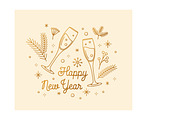 Christmas and New year greeting card, a Card Template by Good Studio (Thumbnail 5 of 9)
