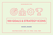 Goals & Strategy Icons, an Outline Icon by Made by Made (Thumbnail 1 of 8)