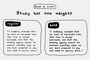 Sticky, the Messy Handwriting Font, a Handwritten Font by TYPEHEIST (Thumbnail 5 of 10)