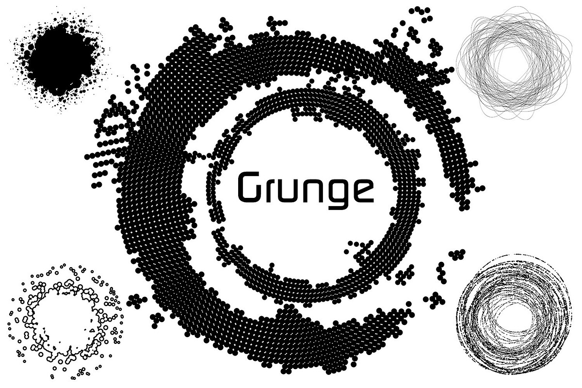 600 Round Design Elements Bundle, an Object Illustration by Kseniya-Omega (Photo 6 of 21)