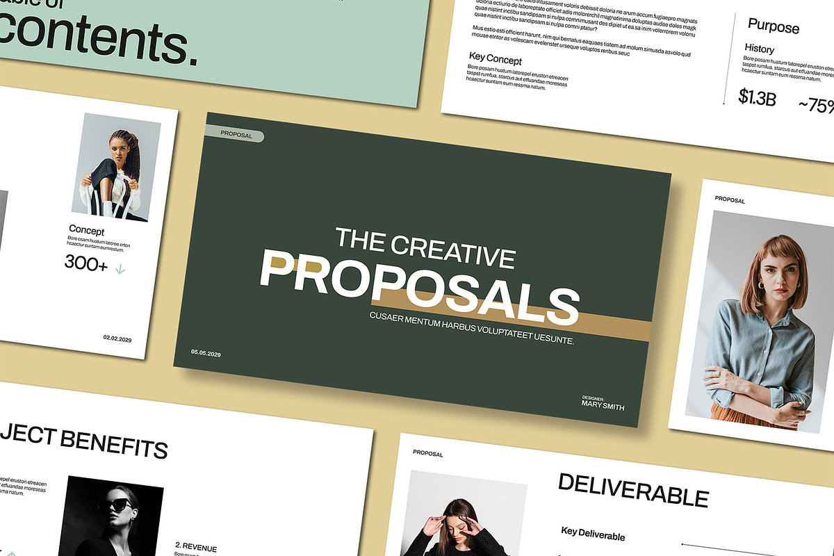 Creative Proposal Presentation, a Presentation Template by Mighty-Slide (Photo 1 of 5)