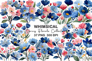 Spring Florals Collection Clipart, an Illustration by CraftArtStudio (Thumbnail 1 of 6)
