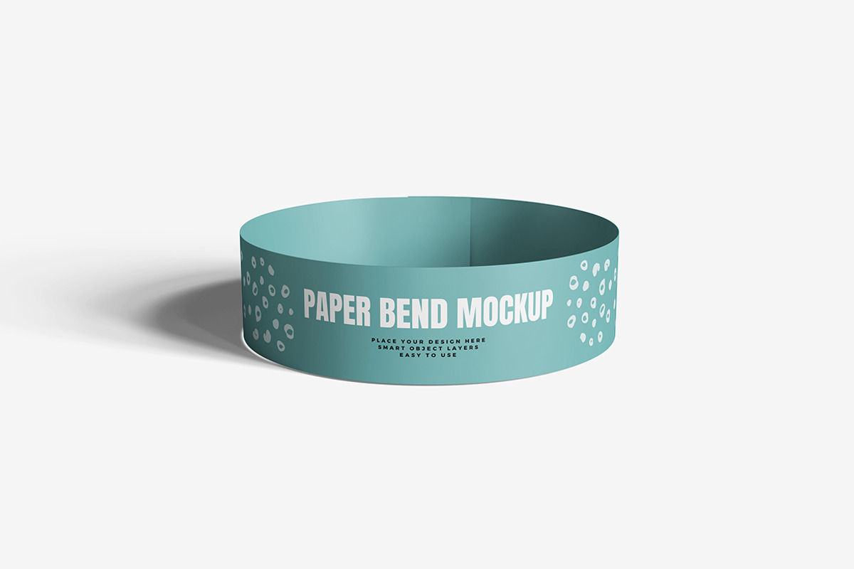 Paper Wristband Mockups, a Product Mockup by bimockup (Photo 5 of 6)