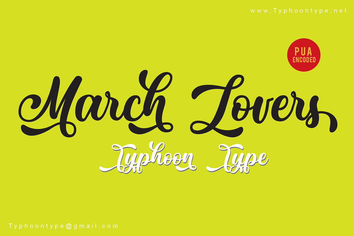 March Lovers font