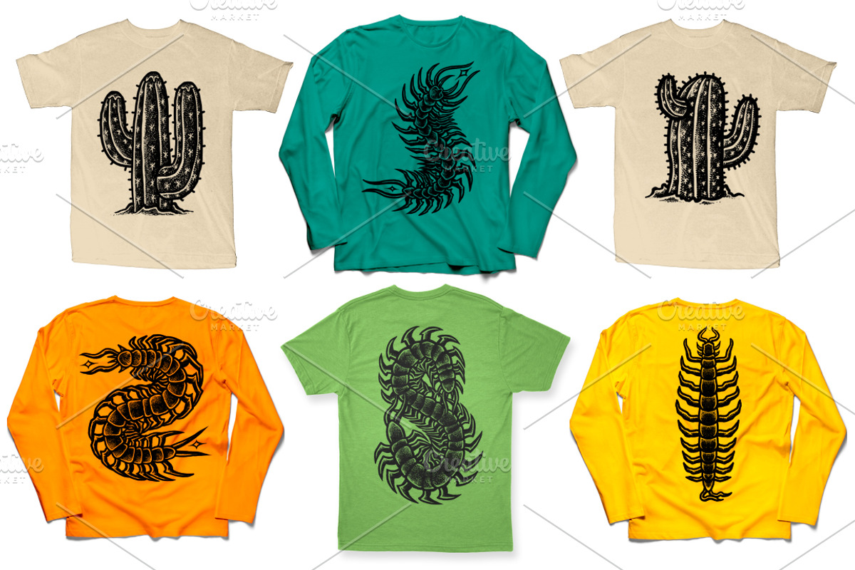 100 Tattoo-Style Tee Designs, an Object Illustration by Design by sebrodbrick (Photo 29 of 34)